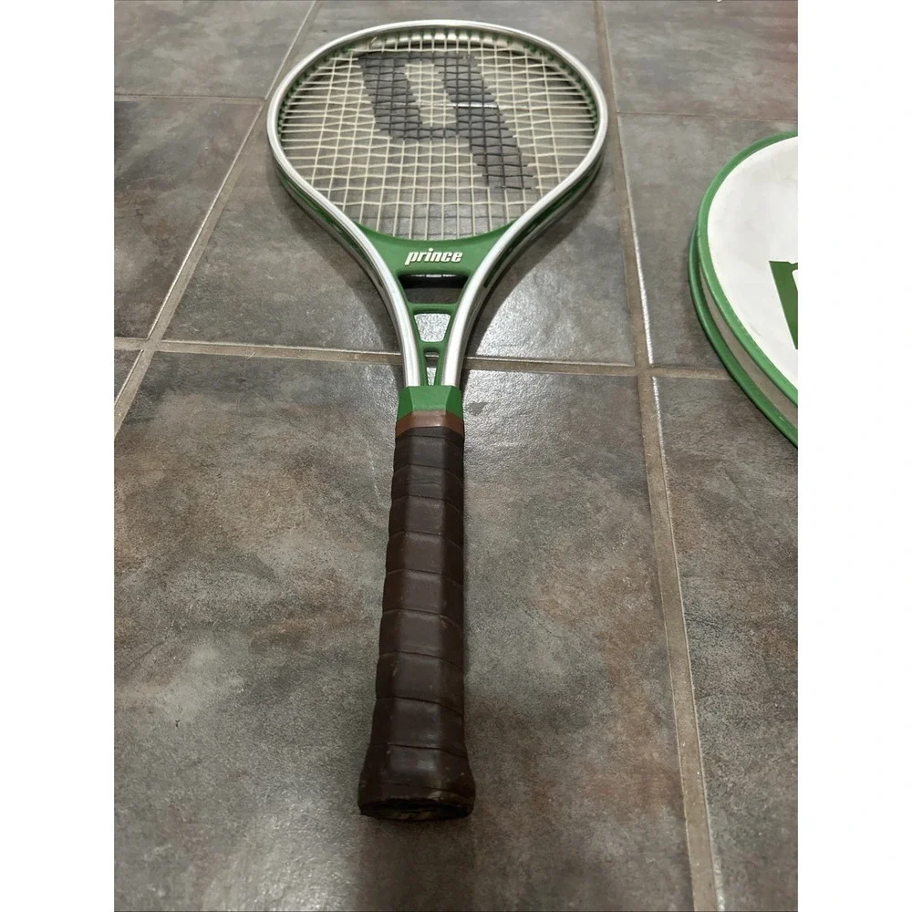 Vintage Prince Classic Aluminum 1982 Tennis Racquet And Cover 4‎ 1/2